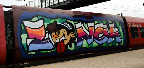 граффити на поездах